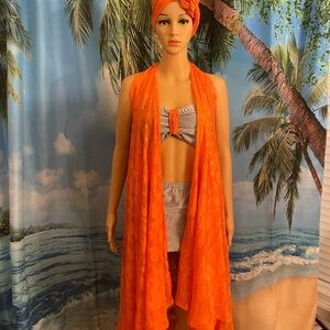 7-Way 3-pc Skirt Beach Cover-Up Resort Wear